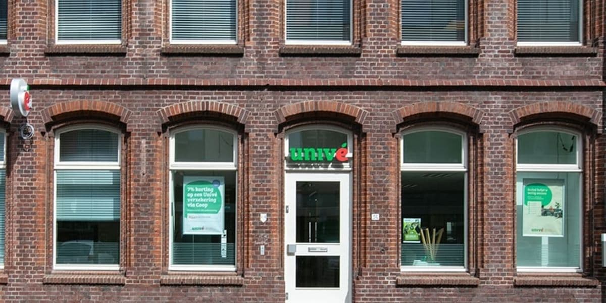 Voorgevel winkel Univé Venlo