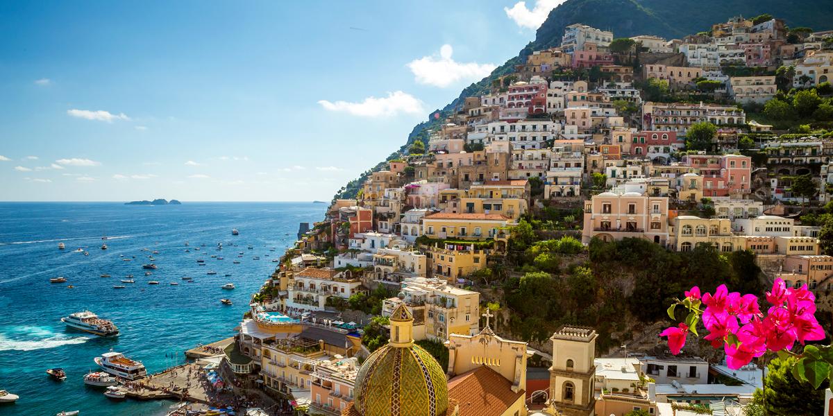De Amalfikust in Italië