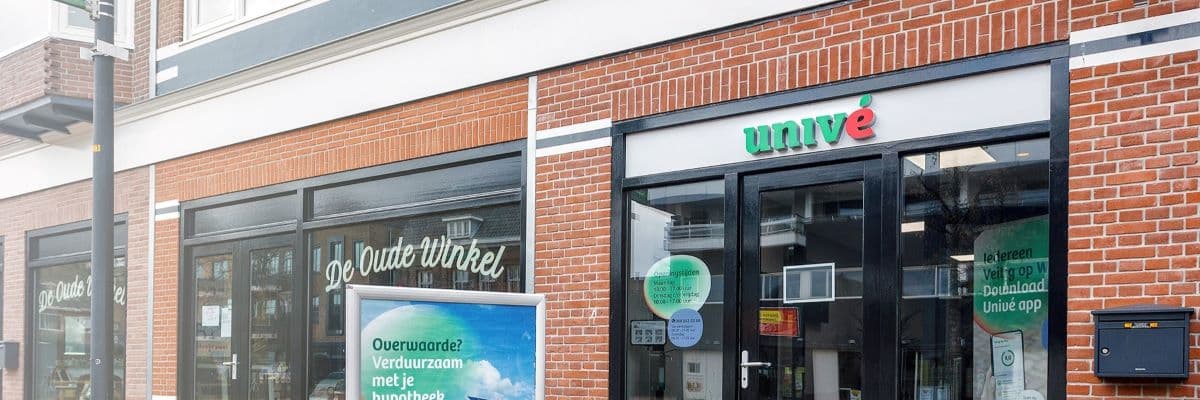 Gevel Univé winkel hypotheekadviseur Hoogeveen